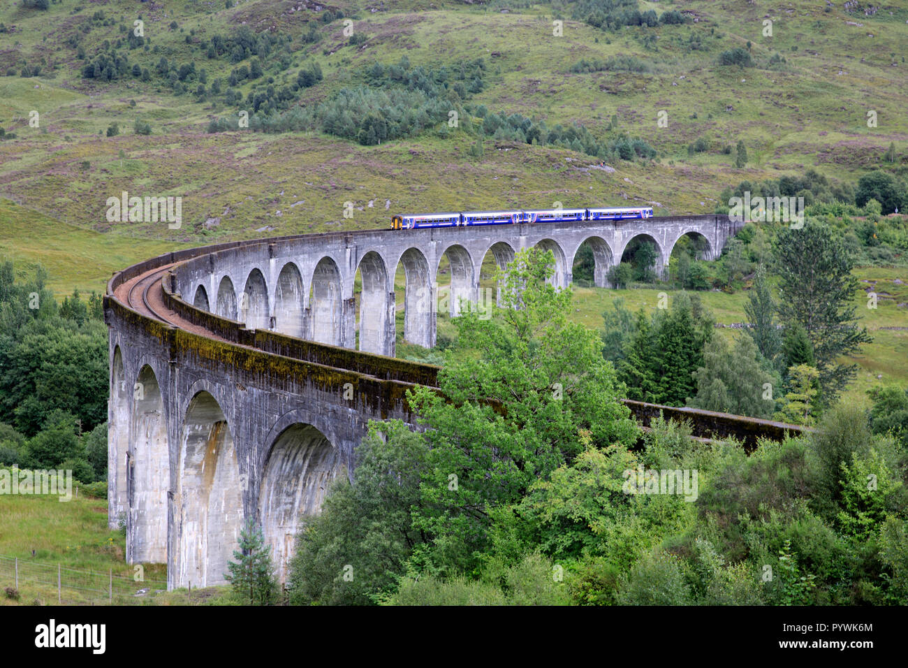 Glenfinnan Viaduct, Scotland, United Kingdom Stock Photo