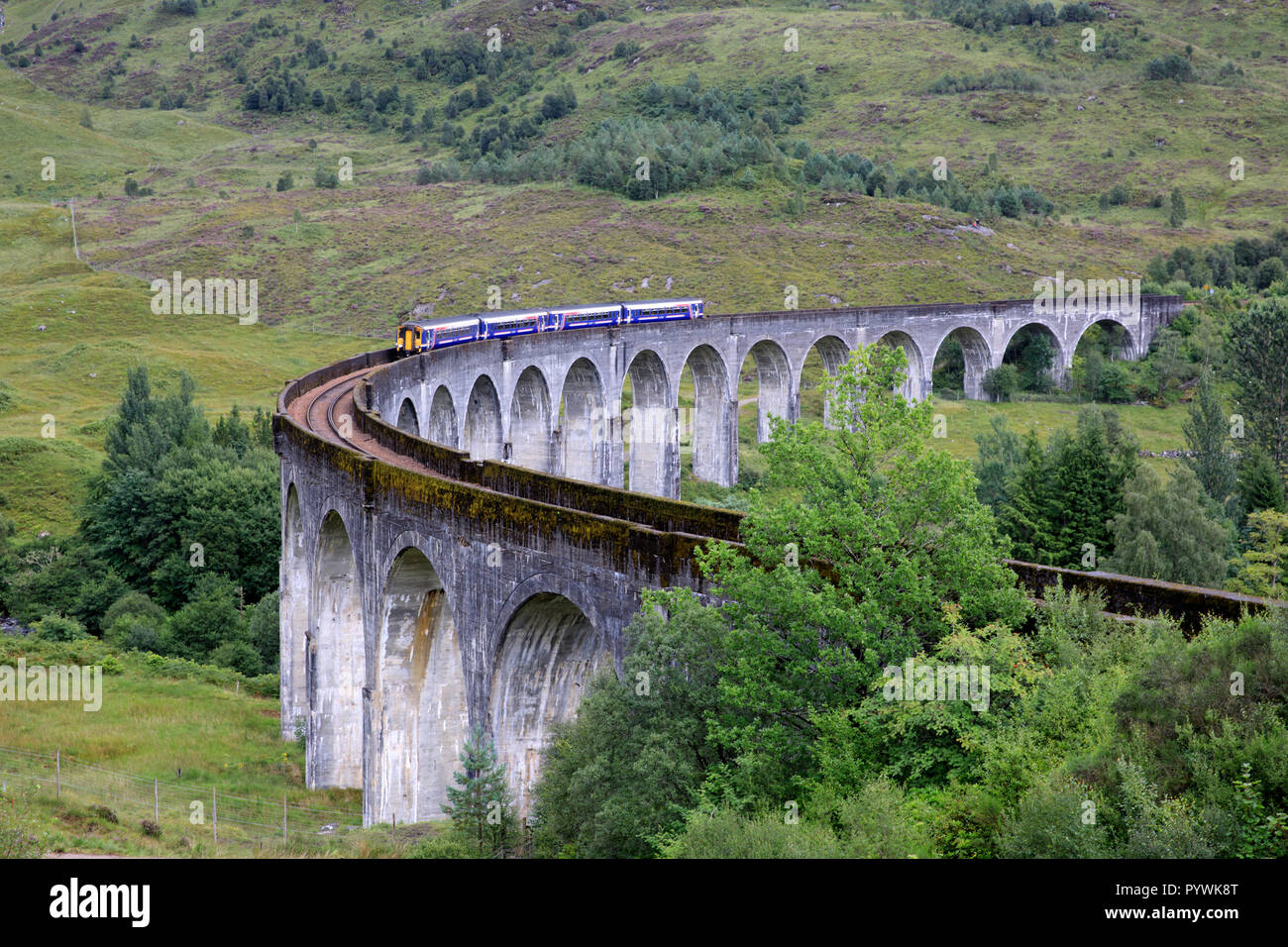 Glenfinnan Viaduct, Scotland, United Kingdom Stock Photo