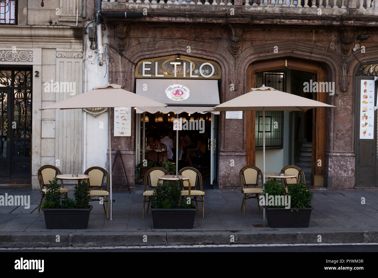 Bilbao City, Basque Region, Spain  El Tllo bar and restaurant in the Arriaga area near the Theatre of the same name Stock Photo