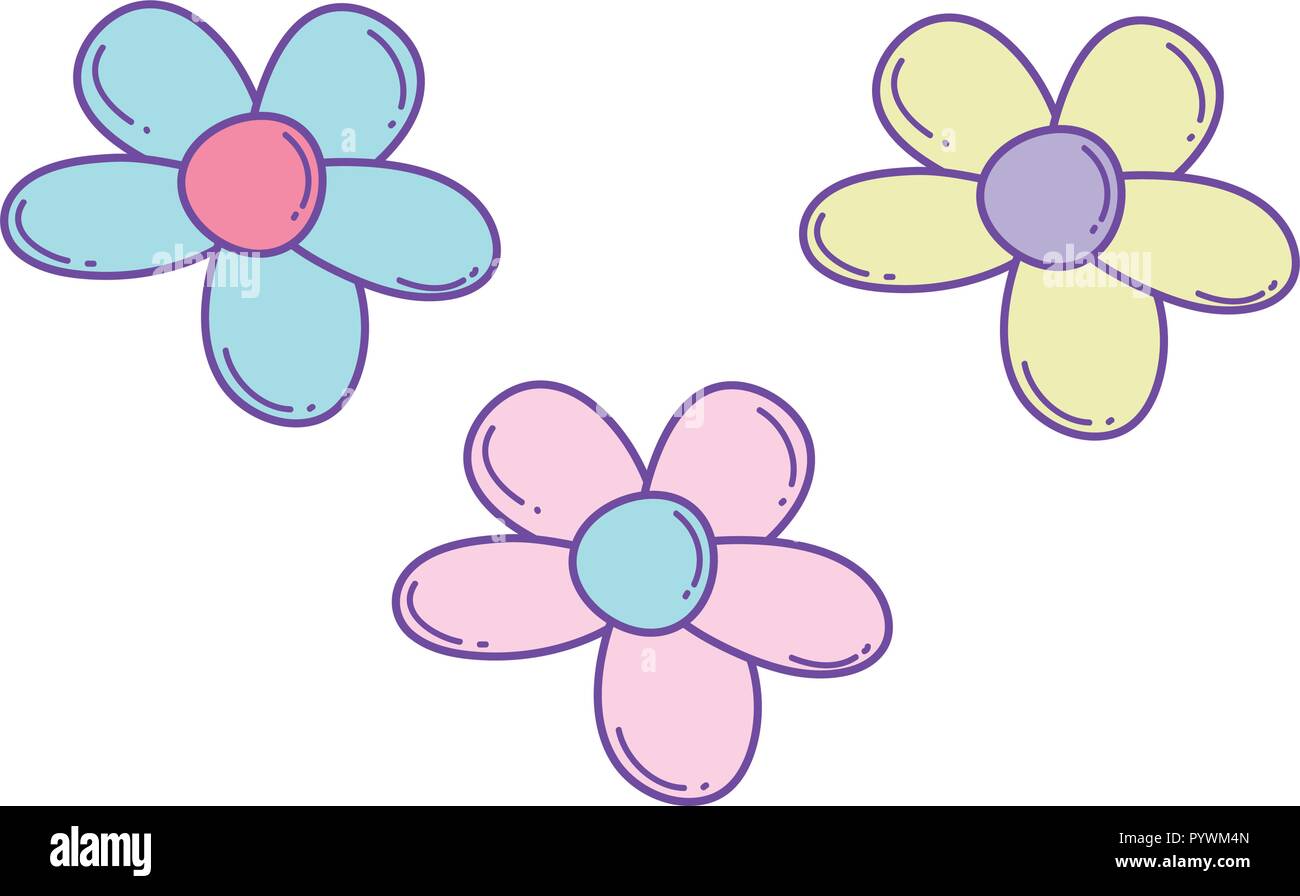 Cute flowers cartoons Stock Vector Image & Art - Alamy