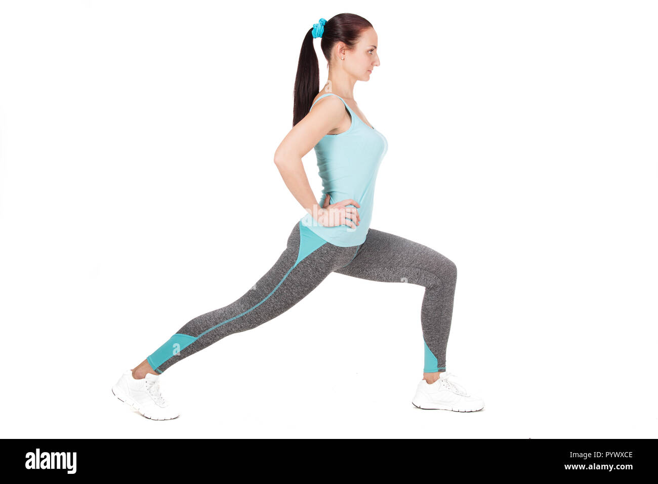 Fitness sports woman exercise Stock Photo