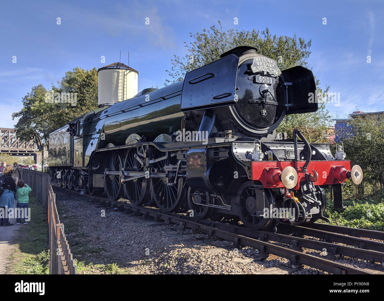 The Flying Scotsman at Wansford Station on the Nene Valley Railway ...