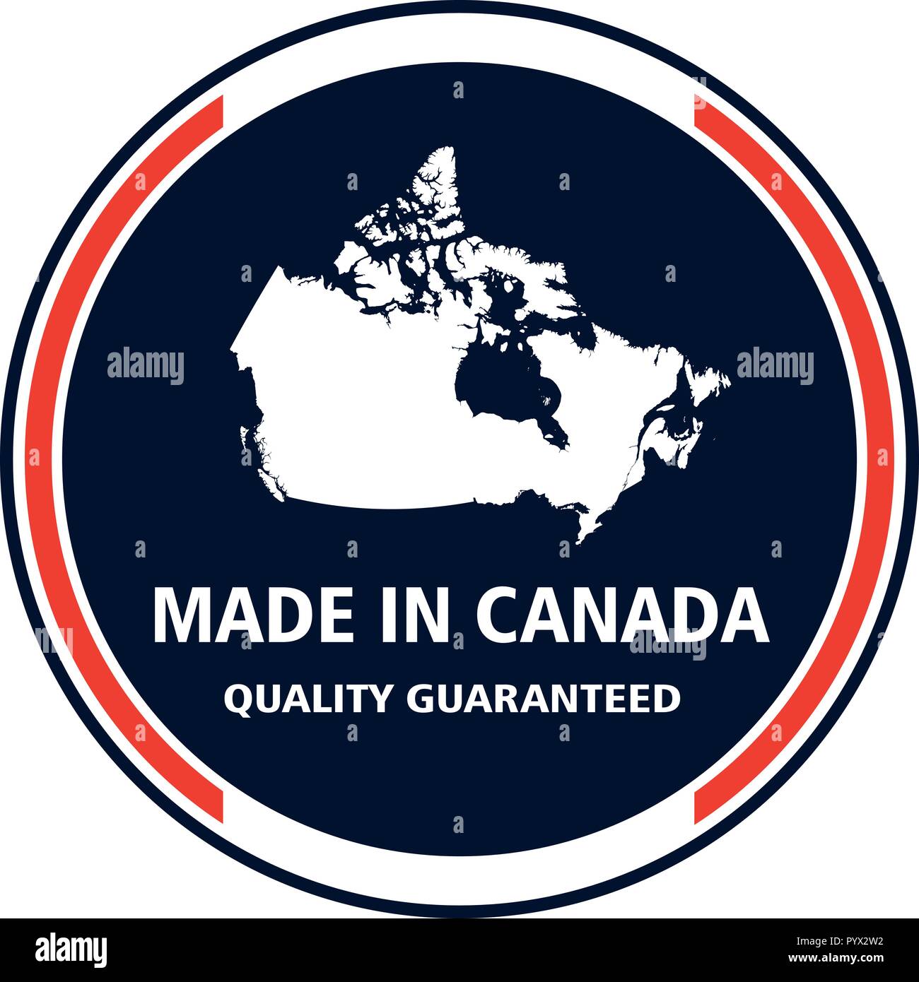 Made in Canada2a quality stamp. Vector illustration Stock Vector