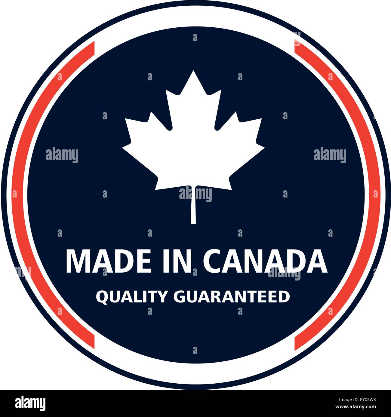 Made in Canada1 quality stamp. Vector illustration Stock Vector