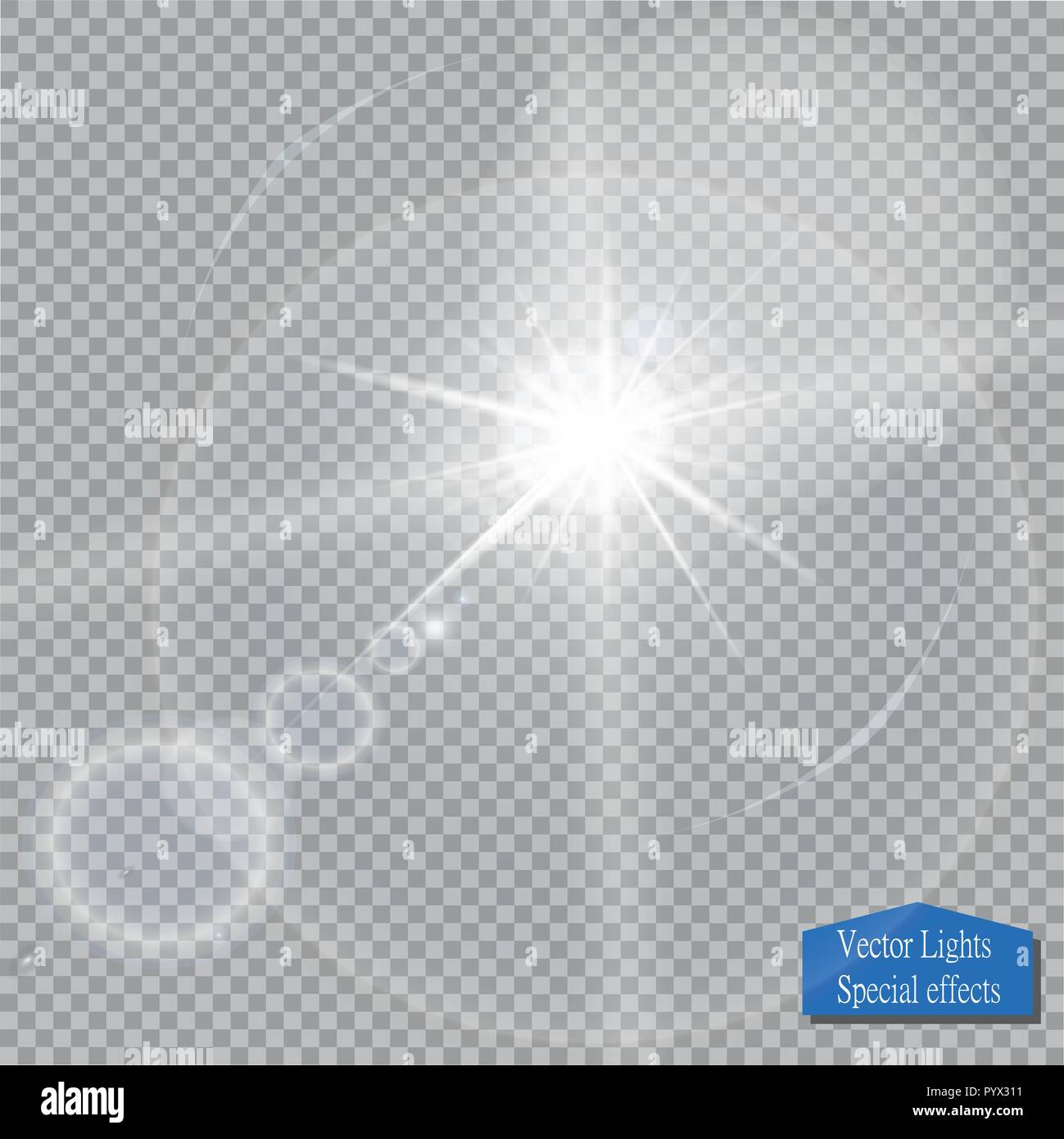 Vector transparent sunlight special lens flare light effect Stock ...