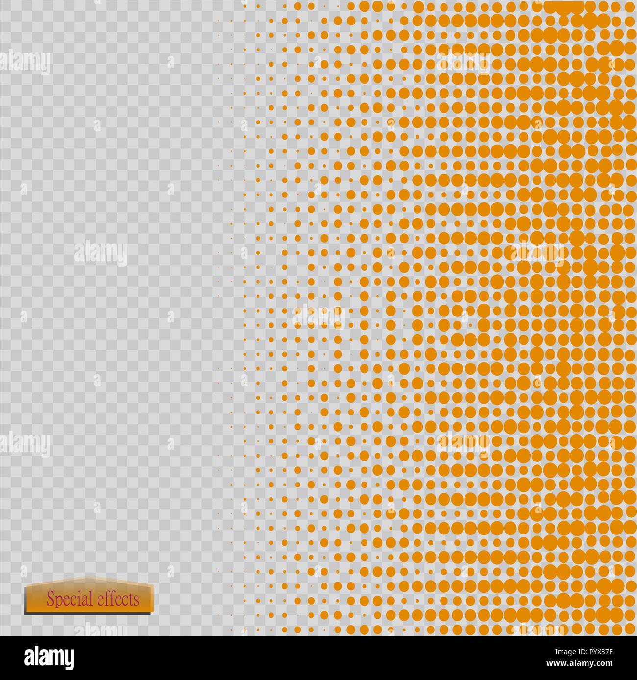Halftone pattern vector.blue the circles to the background squares Stock Vector