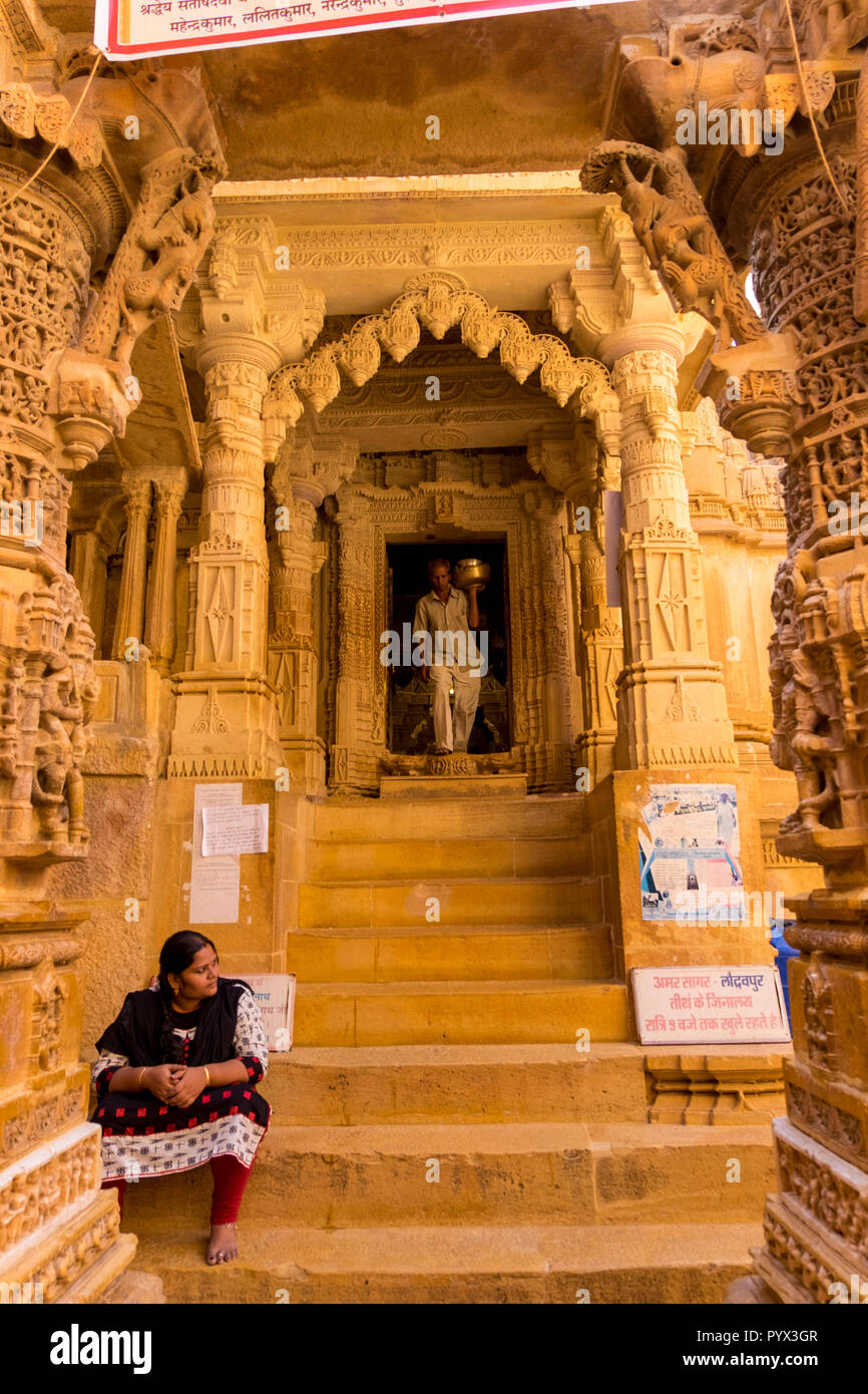 Entrance To Jain Temple In Jaisalmer, Rajasthan, India Stock Photo - Alamy