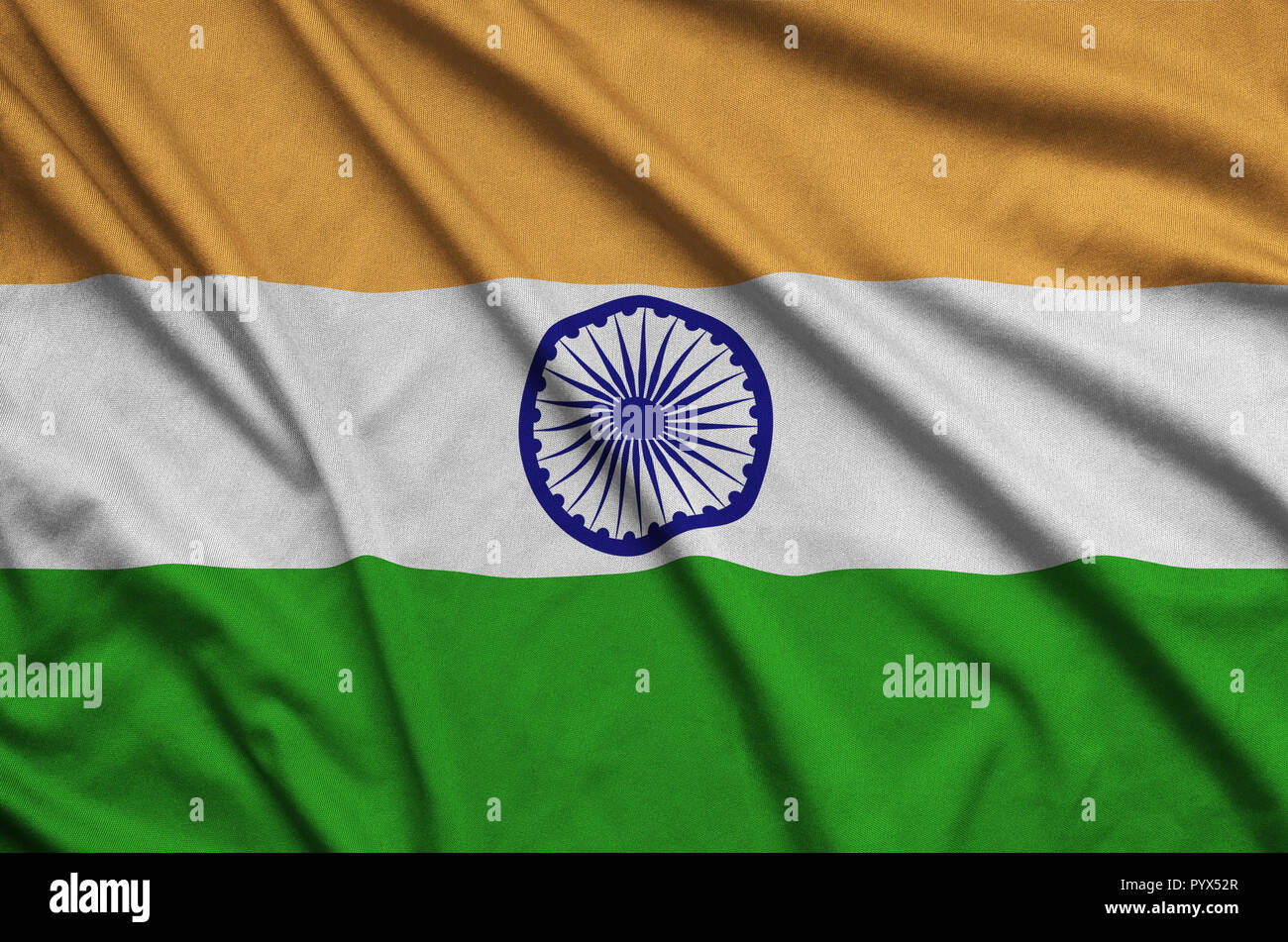 Team India Flag High Resolution Stock Photography And Images Alamy