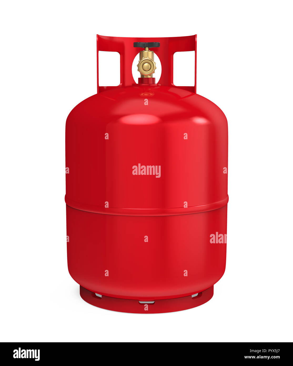 Gas Cylinder Isolated Stock Photo Alamy