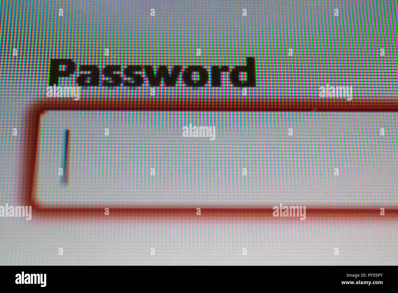 Password Box in Browser Stock Photo Alamy