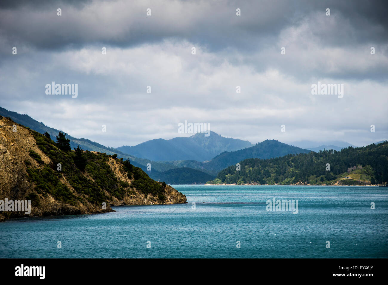 New Zealand crossing between north and south island Stock Photo Alamy