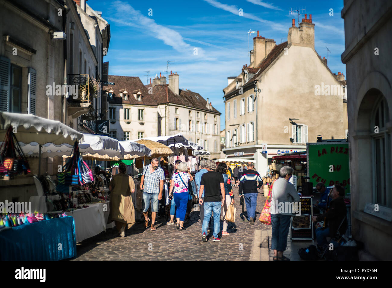 Street market, Beaune, Burgundy, France, Europe Stock Photo - Alamy
