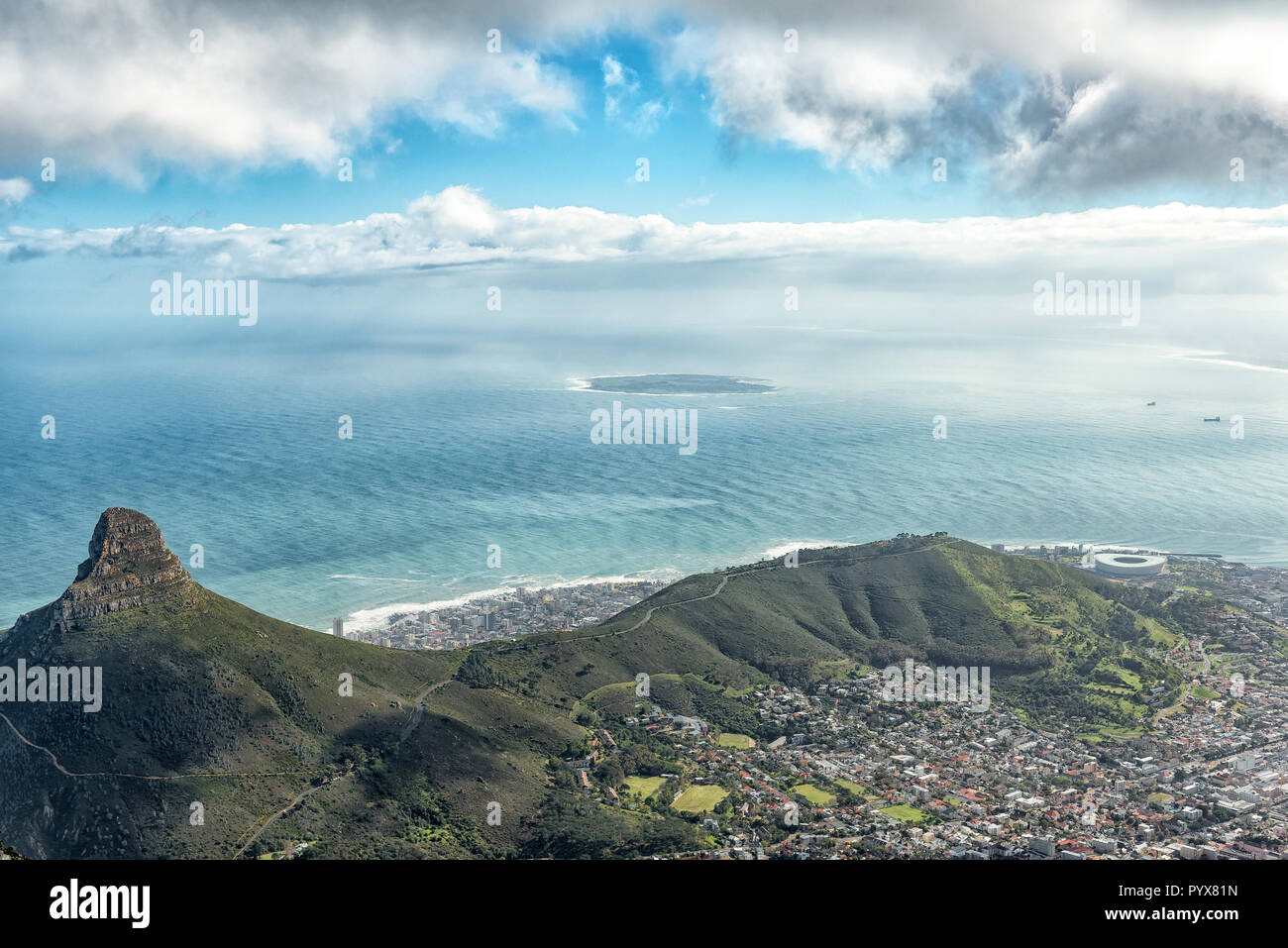 CAPE TOWN, SOUTH AFRICA, AUGUST 17, 2018: Lions Head, Signal Hill ...