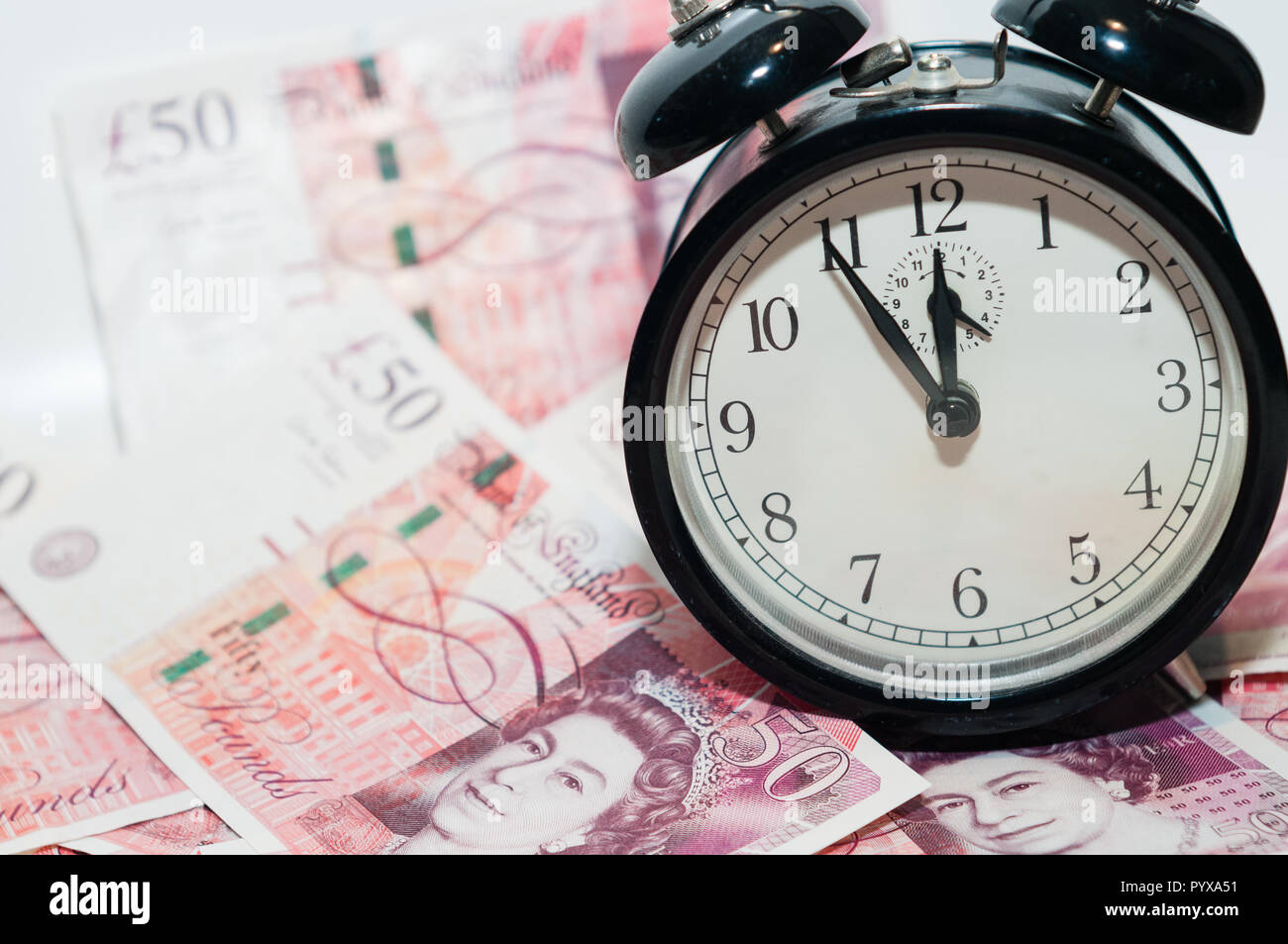 UK currency, 50 pounds Stock Photo