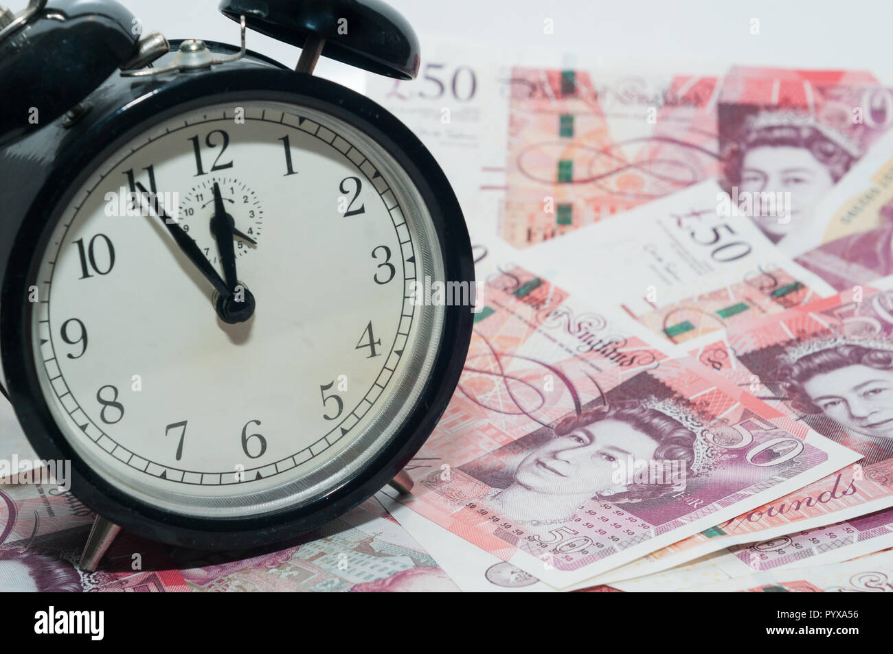 UK currency, 50 pounds Stock Photo