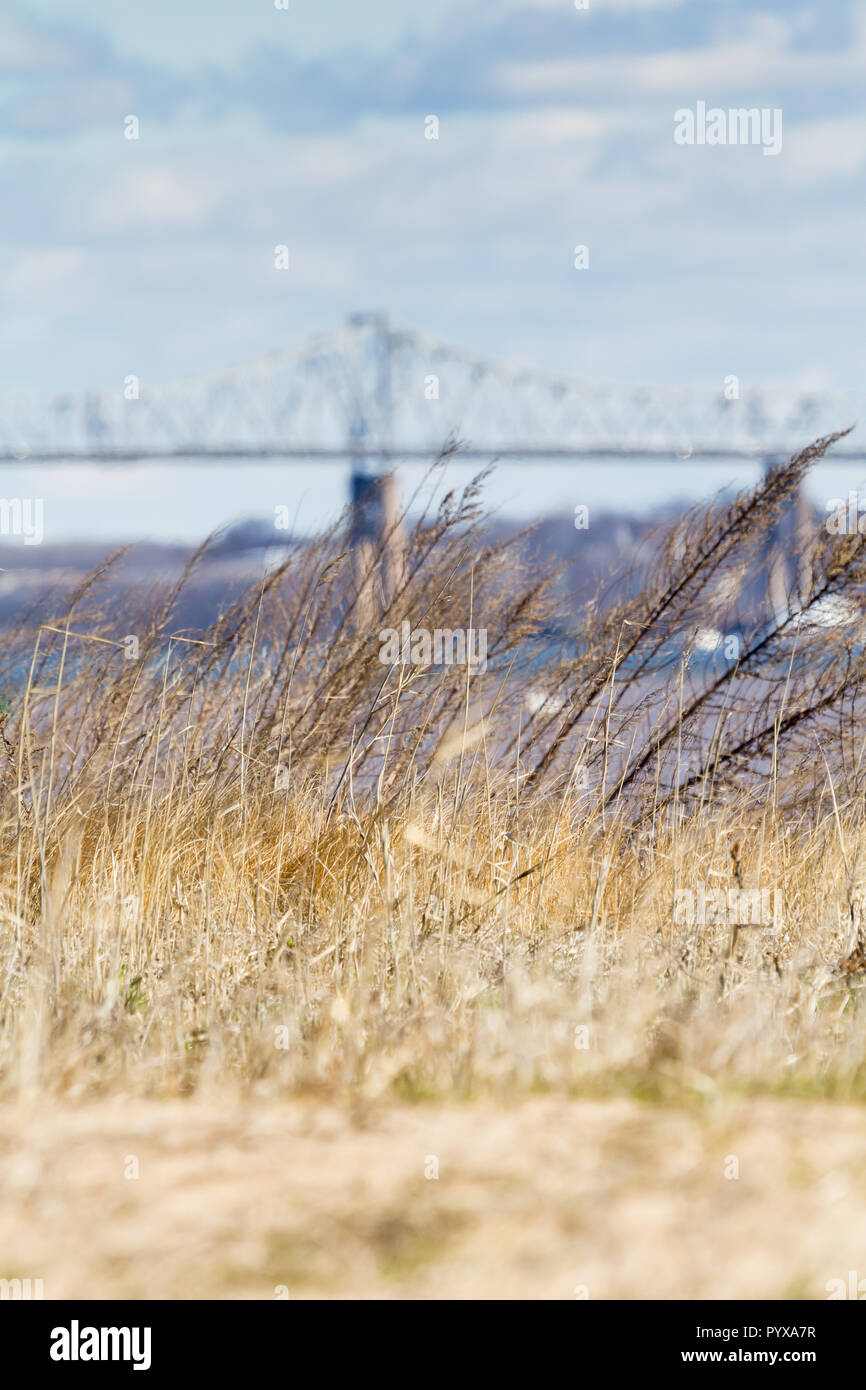 A view of the Outerbridge Crossing, which connects Perth Amboy, New Jersey and Staten Island