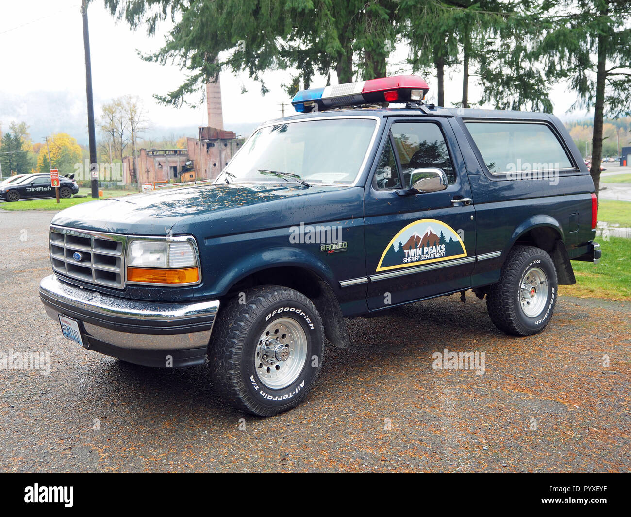 Replica Twin Peaks Sheriff Department truck Stock Photo - Alamy