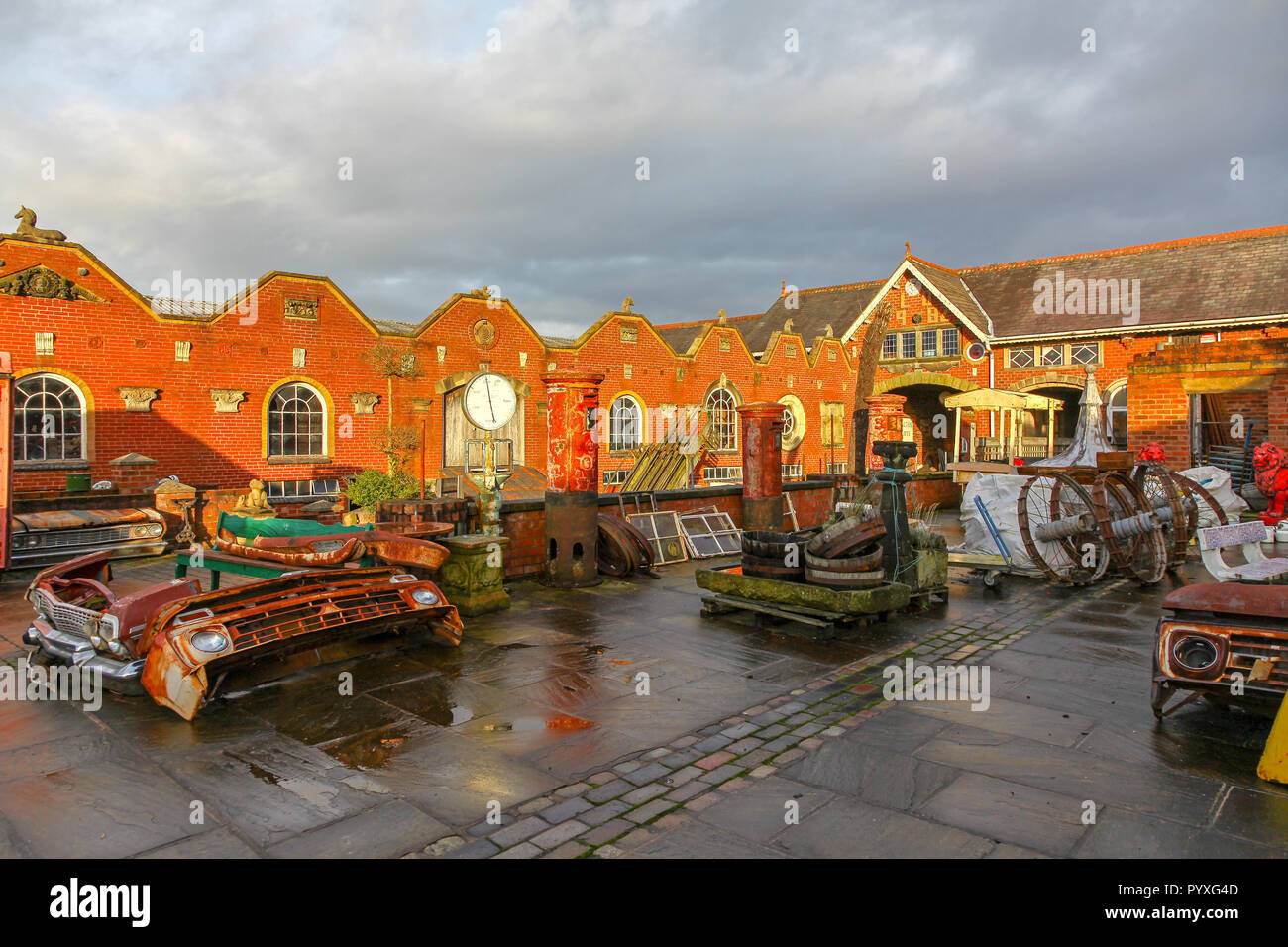 Les Oakes and Sons architectural salvage or reclamation yard at Cheadle