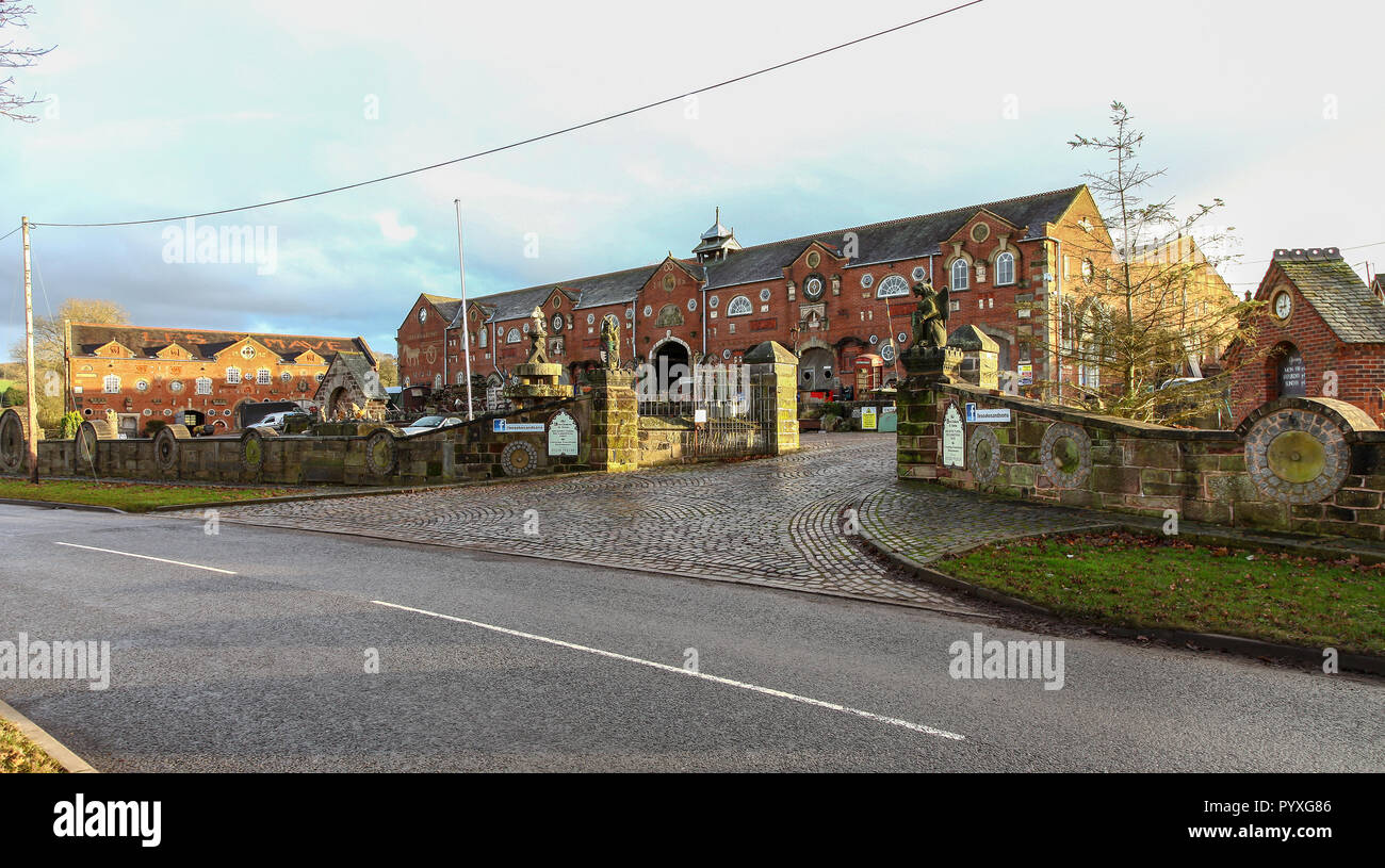 Les Oakes and Sons architectural salvage or reclamation yard at Cheadle, Staffordshire, England