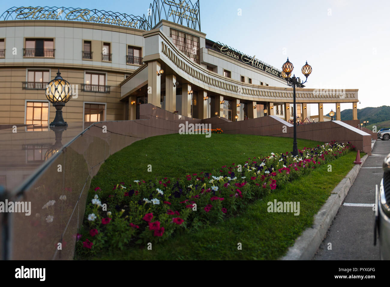 Casino in one of the gambling zone Siberian coin. Altaiskiy Krai. Western Siberia. Russia Stock Photo