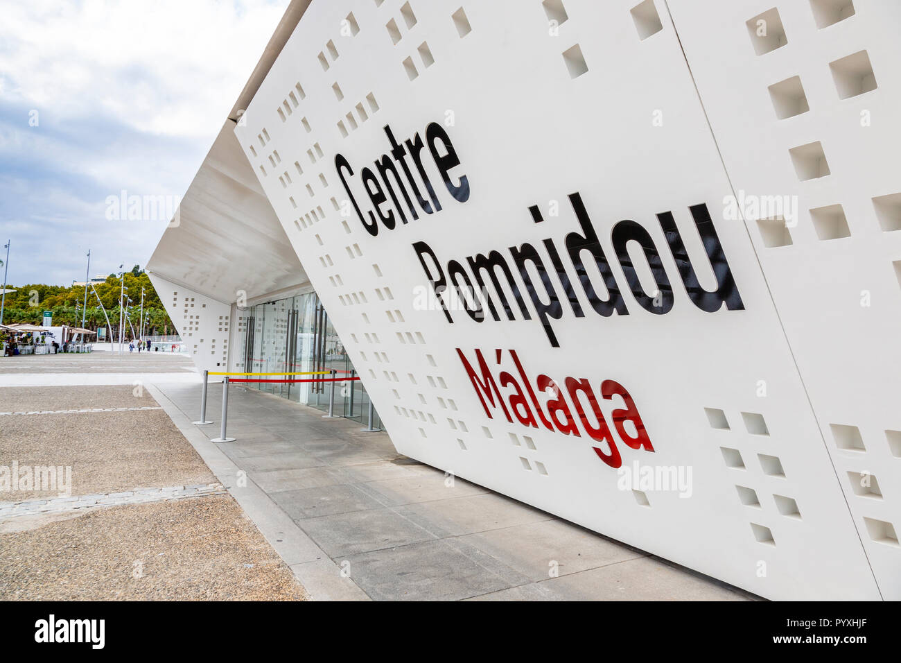 Pompidou centre, Muelle Uno, Malaga, Andalusia, Spain Stock Photo