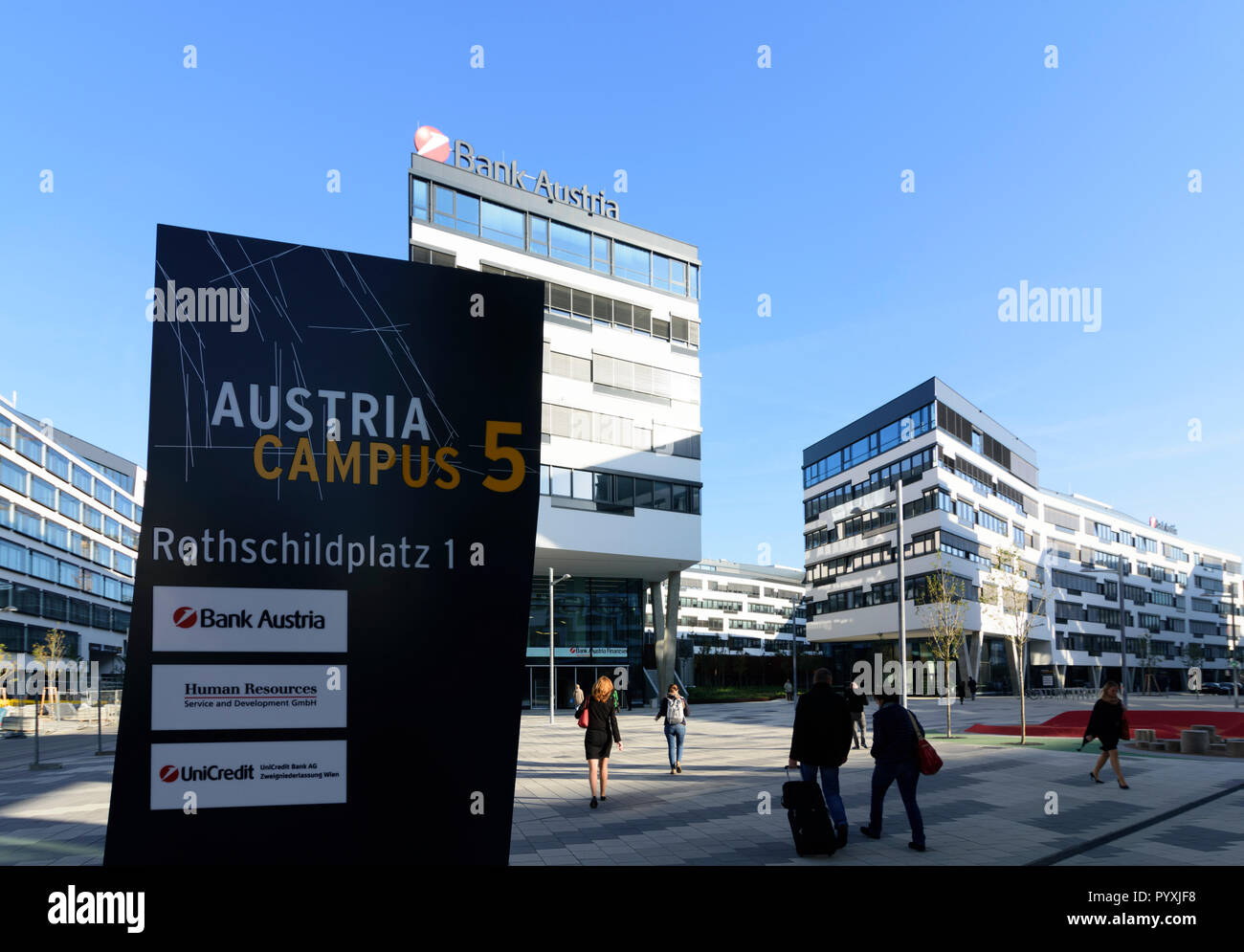 Wien, Vienna: Bank Austria Campus in 02. Leopoldstadt, Wien, Austria Stock  Photo - Alamy