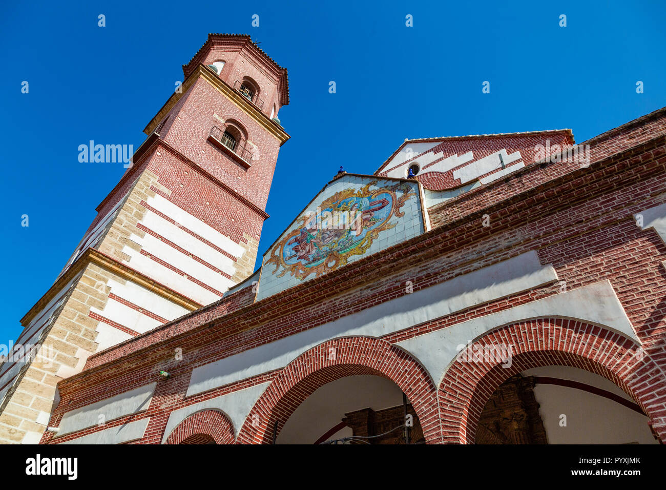Iglesia de San Juan Bautista, Malaga, Andalusia, Spain Stock Photo