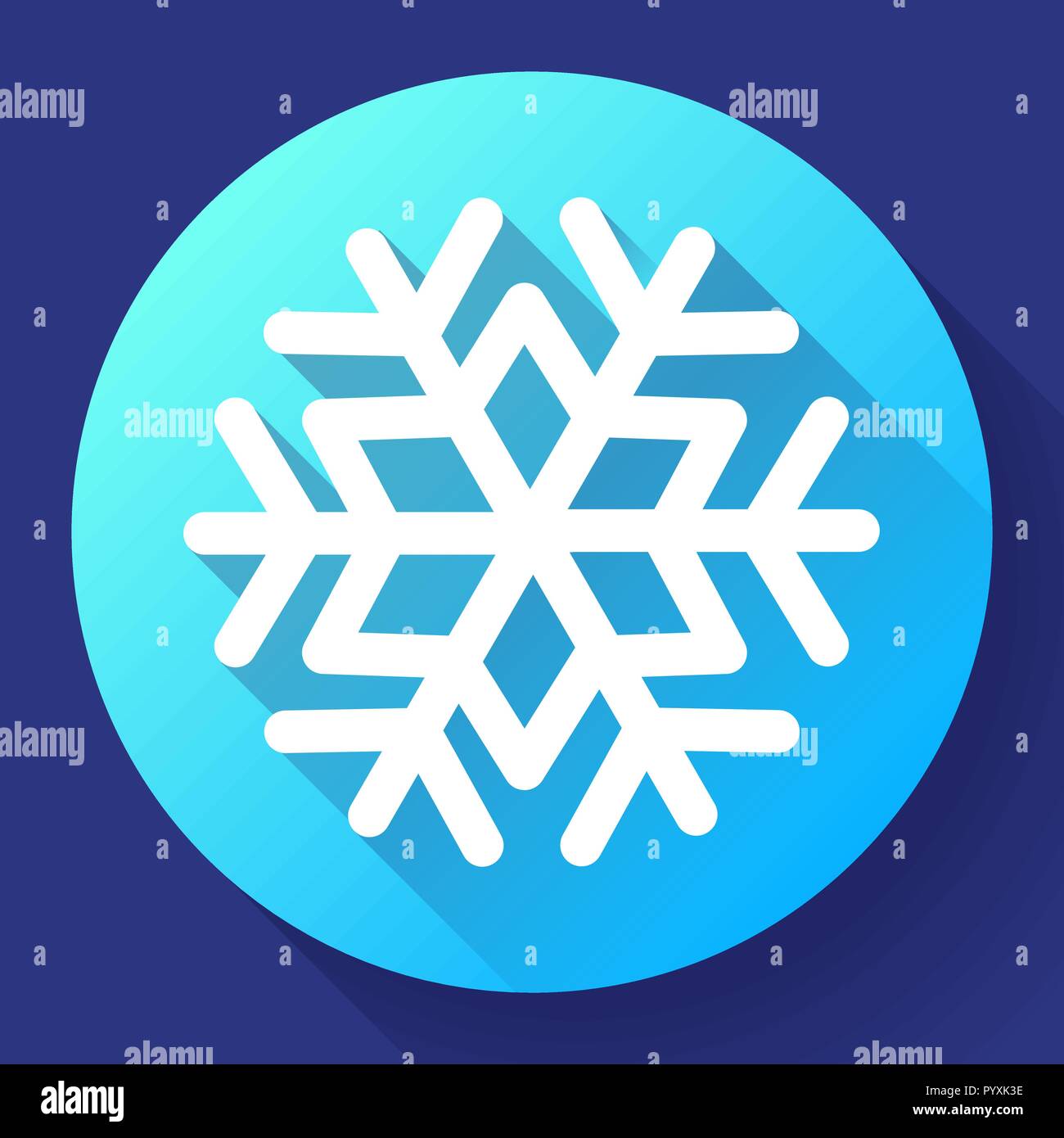 Snowflake icon Stock Vector Images - Alamy
