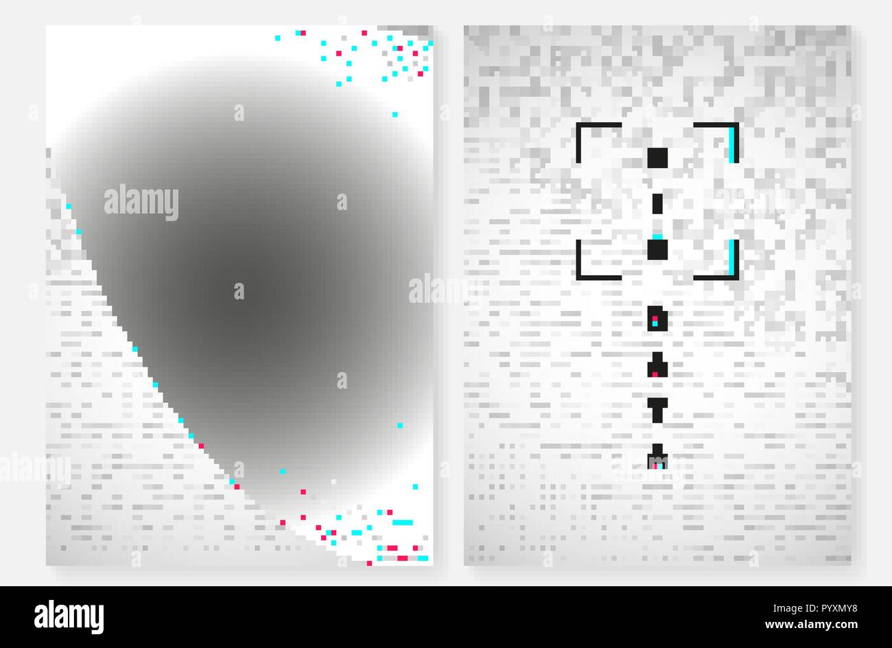 Visualization background. Technology for big data, artificial in Stock Vector
