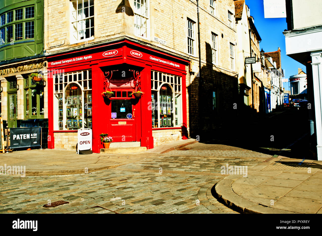 Red Lion Square, Stamford, Lincolnshire, England Stock Photo