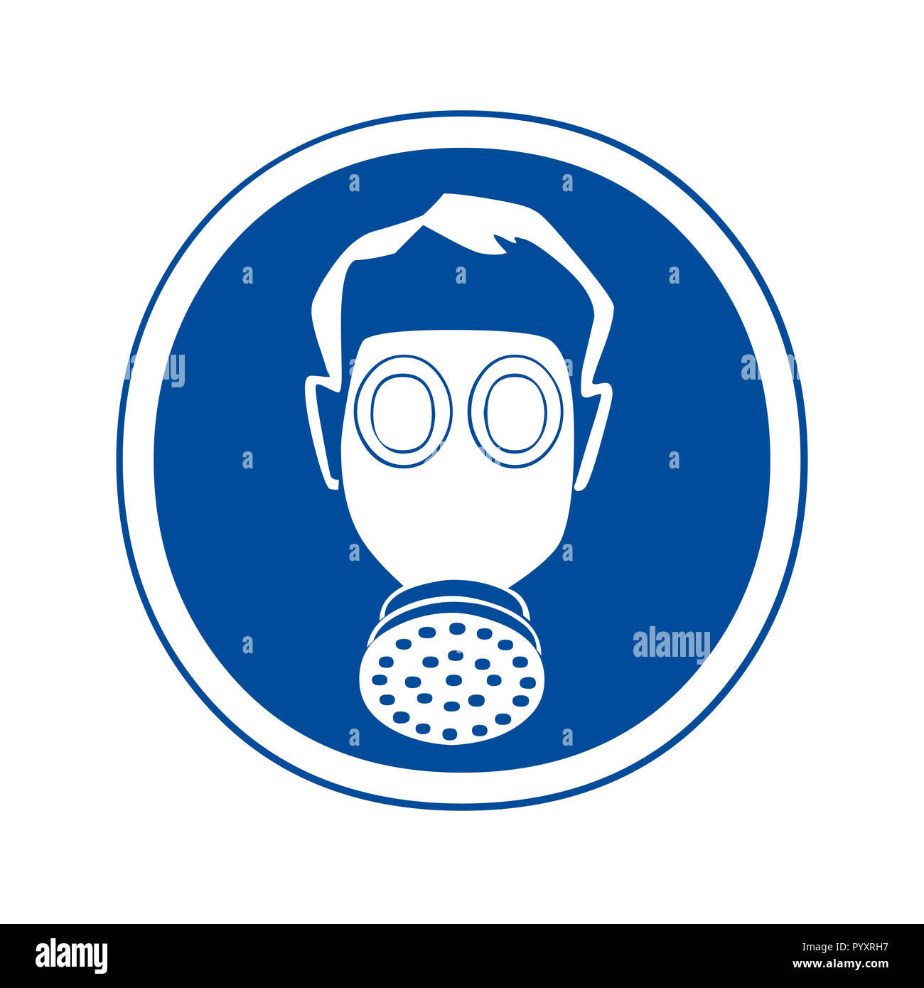Respirators must be worn in this area safety sign Stock Photo Alamy