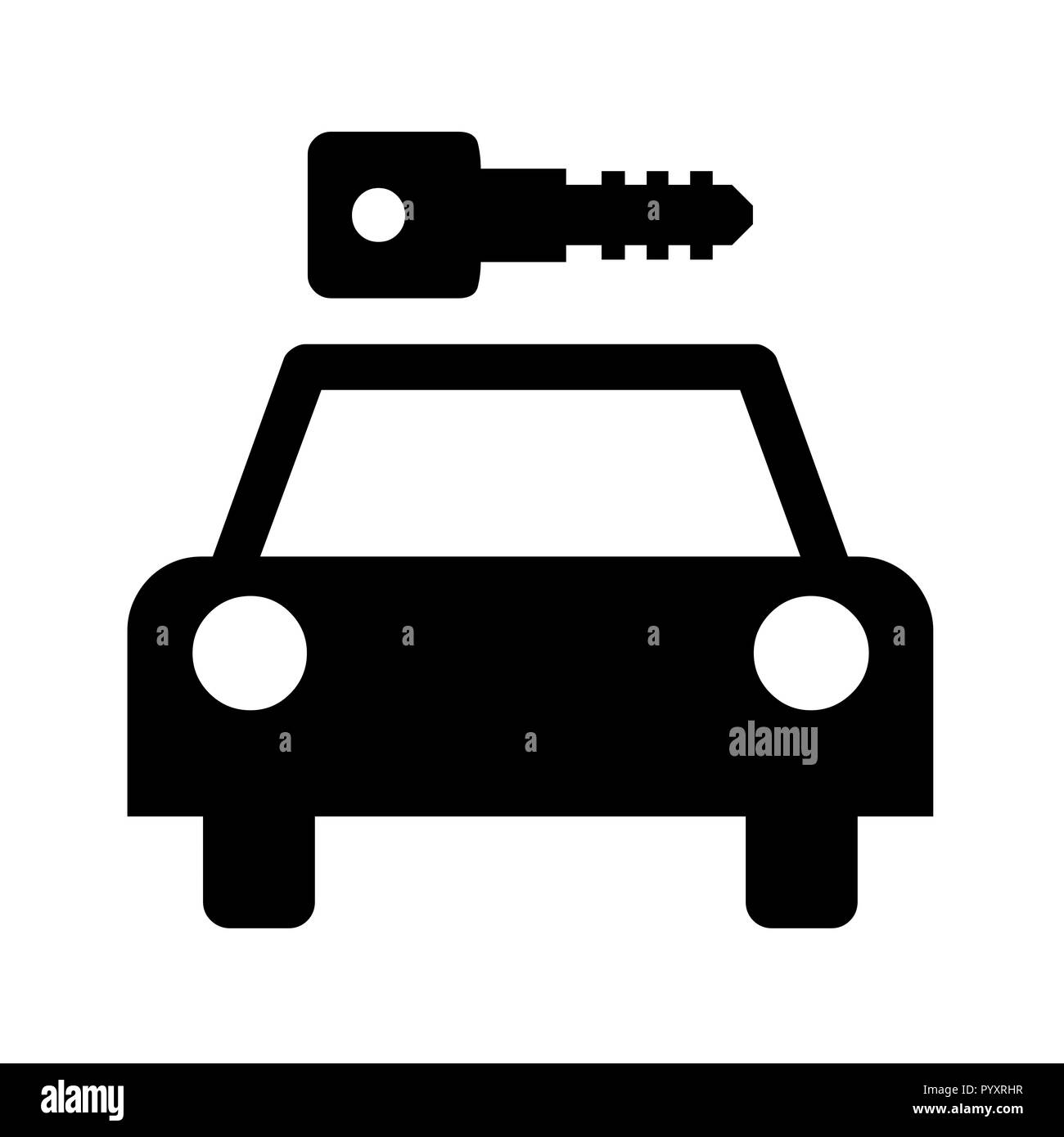 Car rental icon illustration Stock Photo - Alamy