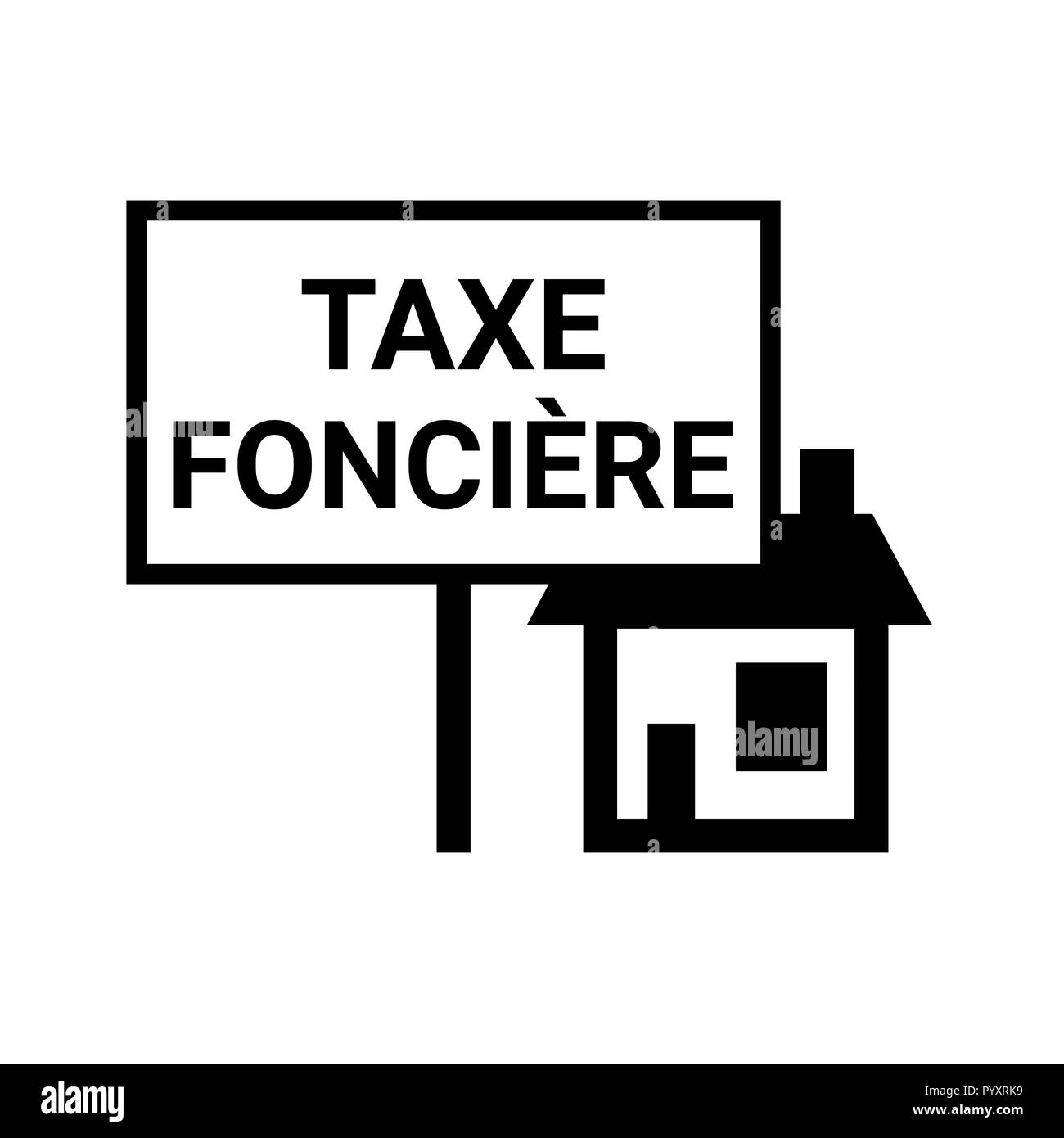 Property tax in French illustration Stock Photo Alamy