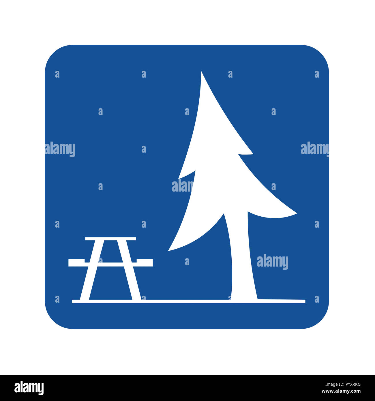 Picnic area sign illustration Stock Photo Alamy