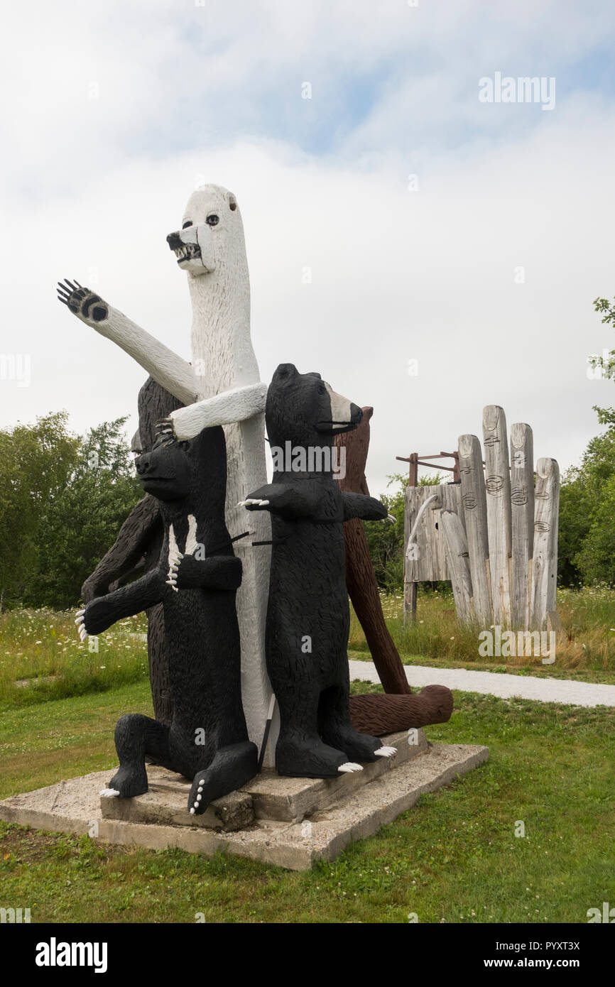Langlais Sculpture Preserve Cushing Maine Stock Photo Alamy