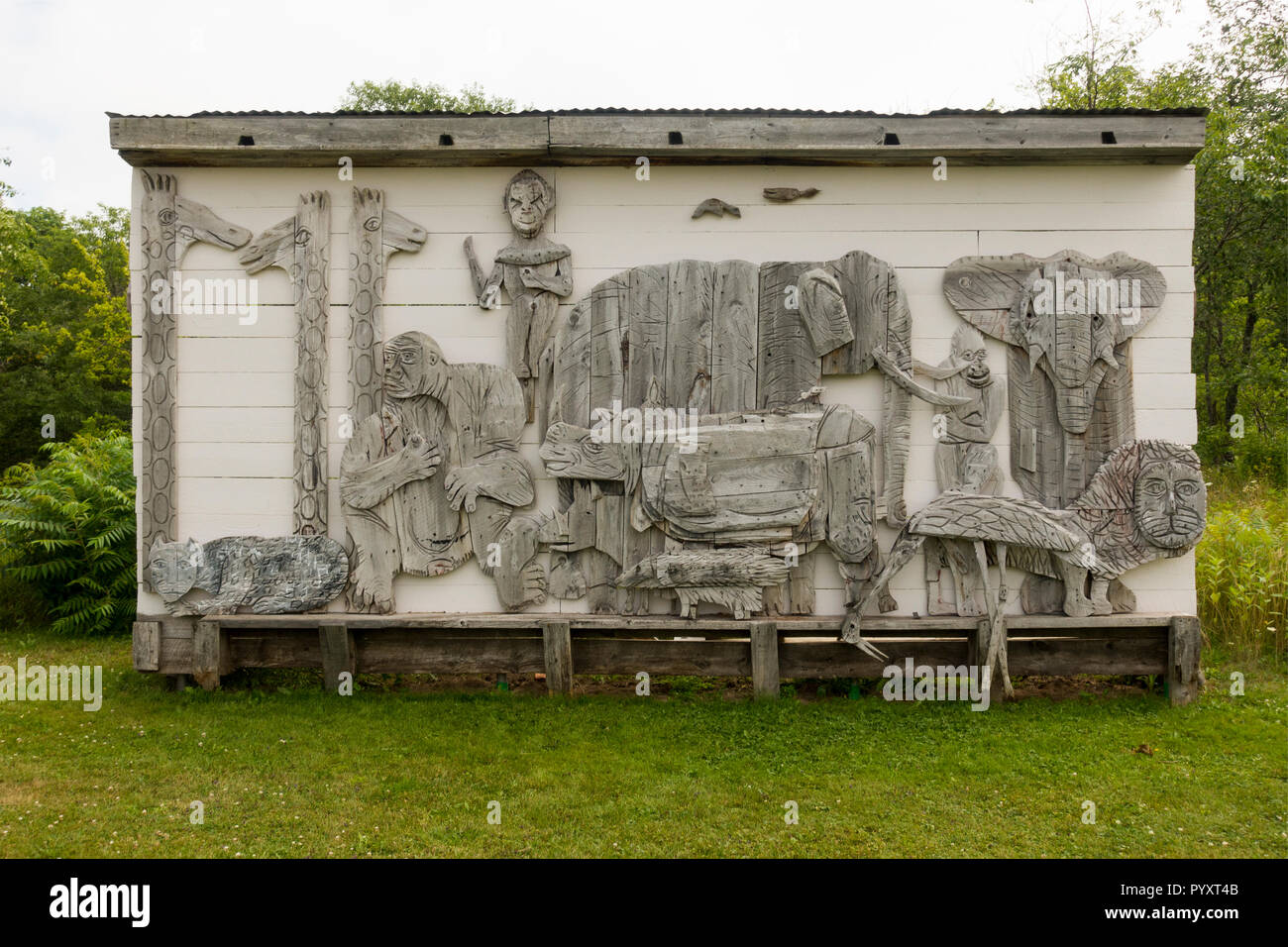 Langlais Sculpture Preserve Cushing Maine Stock Photo Alamy