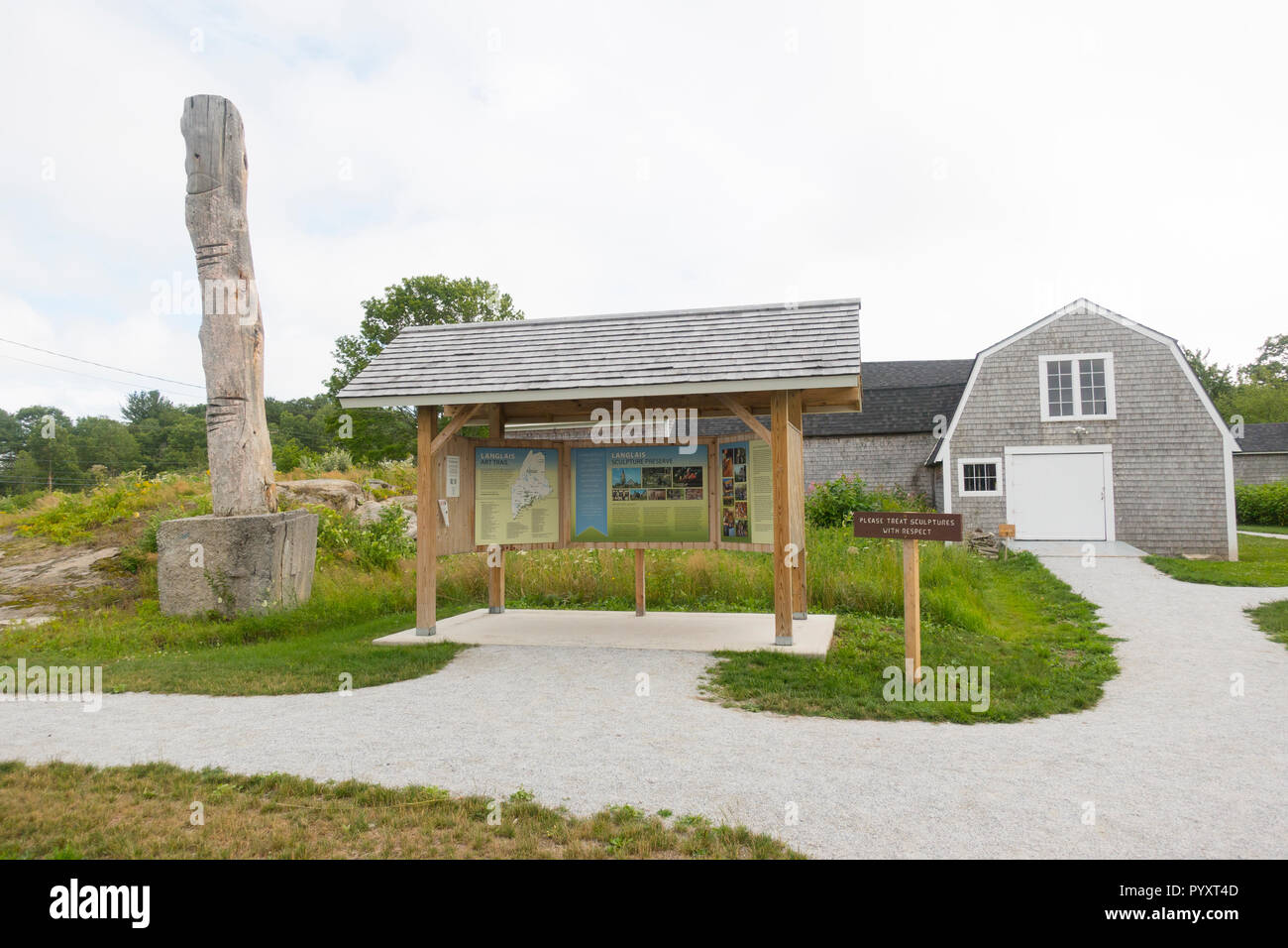 Langlais Sculpture Preserve Cushing Maine Stock Photo