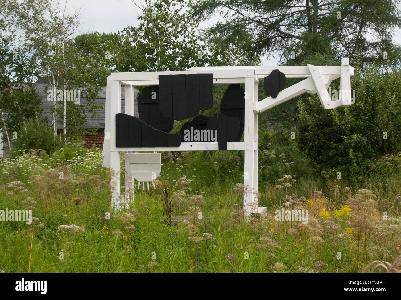 Langlais Sculpture Preserve Cushing Maine Stock Photo Alamy