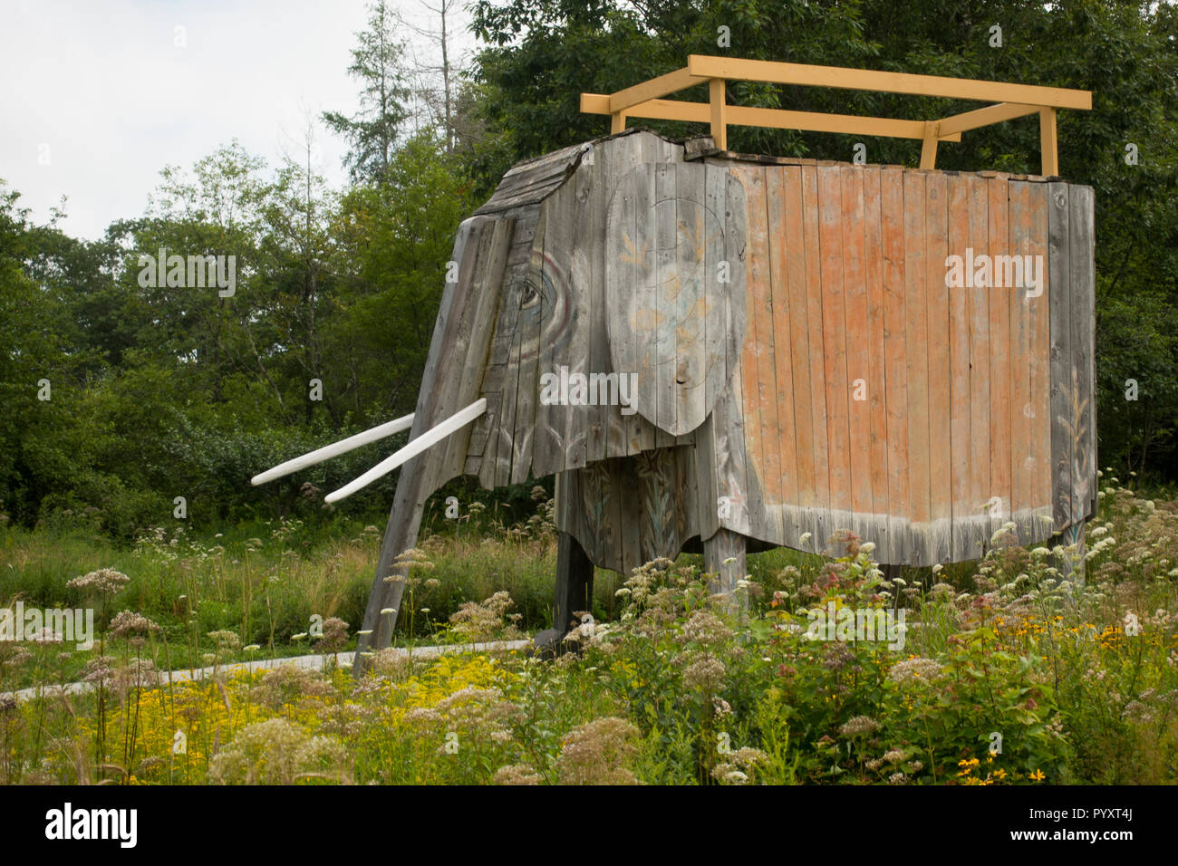 Langlais Sculpture Preserve Cushing Maine Stock Photo Alamy