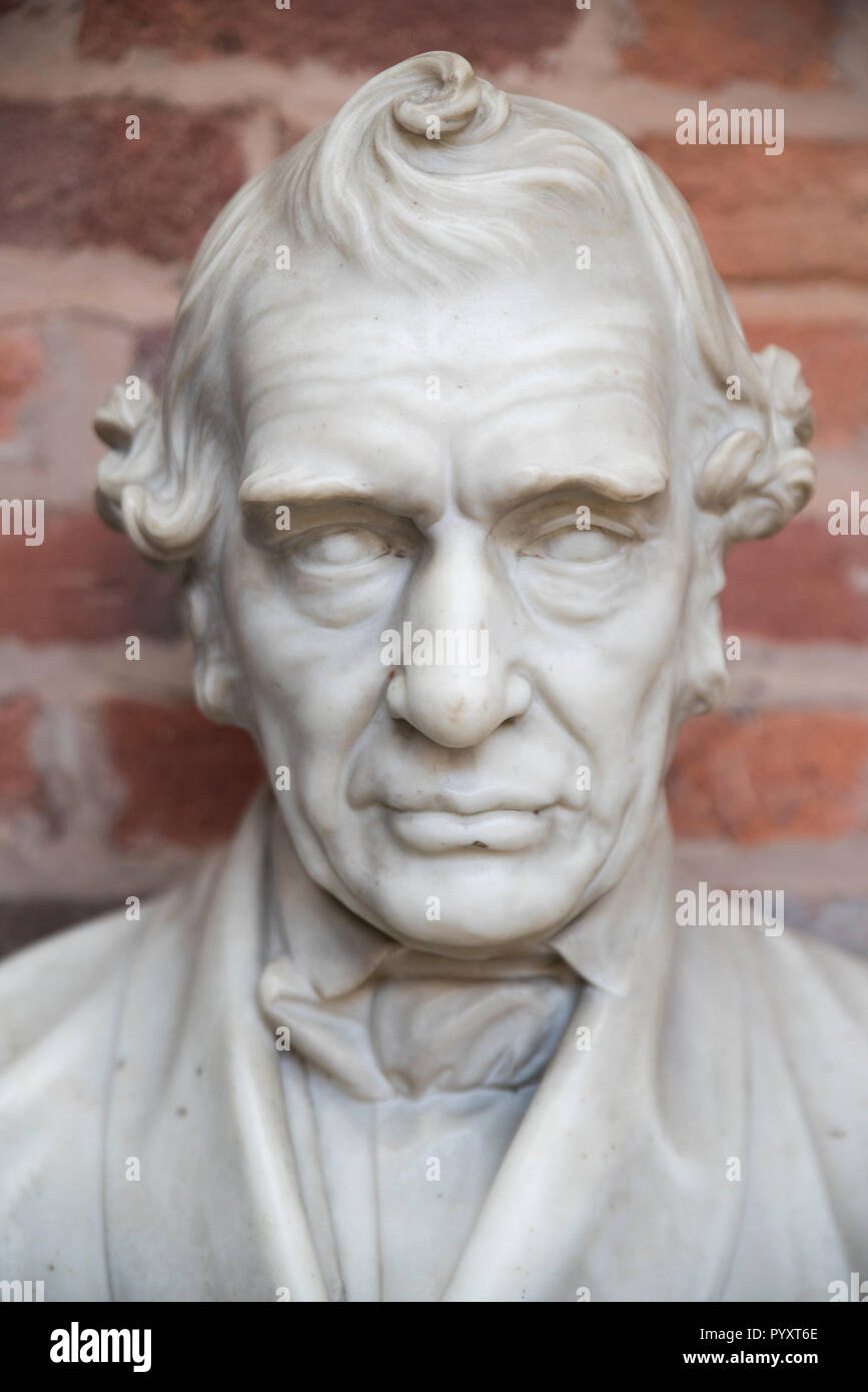 Statue of Scottish Engineer William Fairburn at Museum of Science