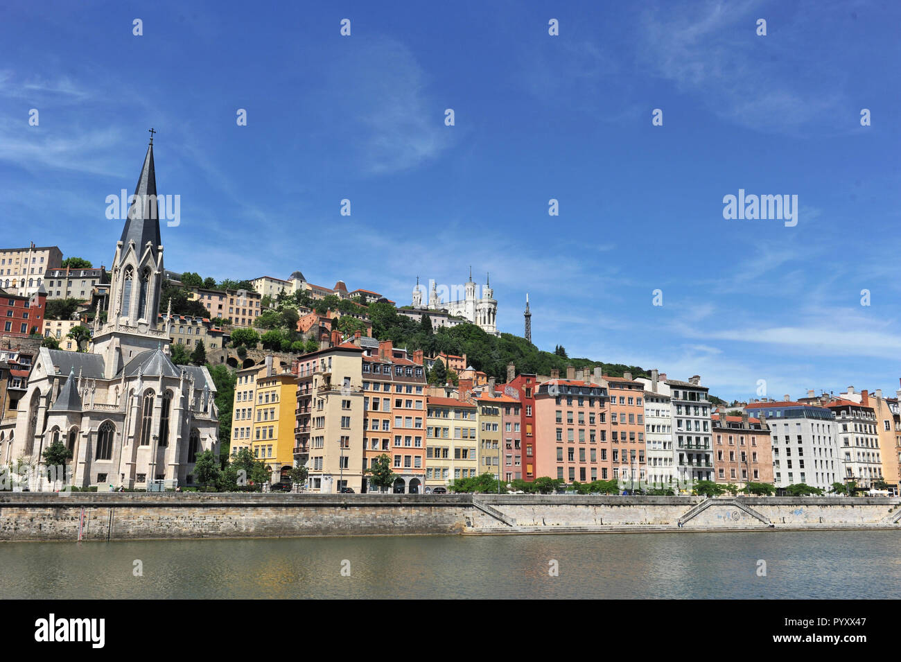 The saone river docks lyon hi-res stock photography and images - Alamy