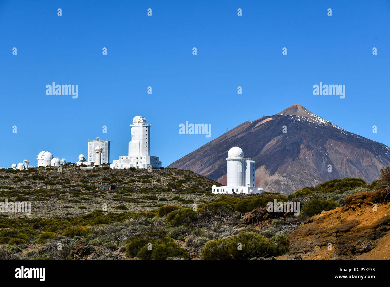 Spain; Canary Islands: Tenerife. Teide Observatory, operated by the astrophysical research institute “Instituto de Astrofísica de Canarias”. *** Local Stock Photo