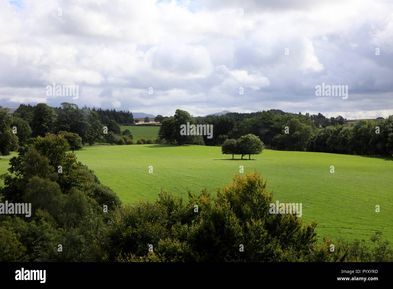 View from Doune Castle inside, Scotland, United Kingdom Stock Photo
