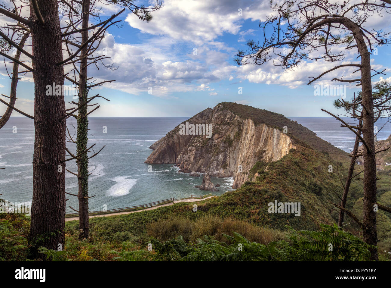 Playa del Silencio, Castaneras, Asturias, Spain, Europe Stock Photo