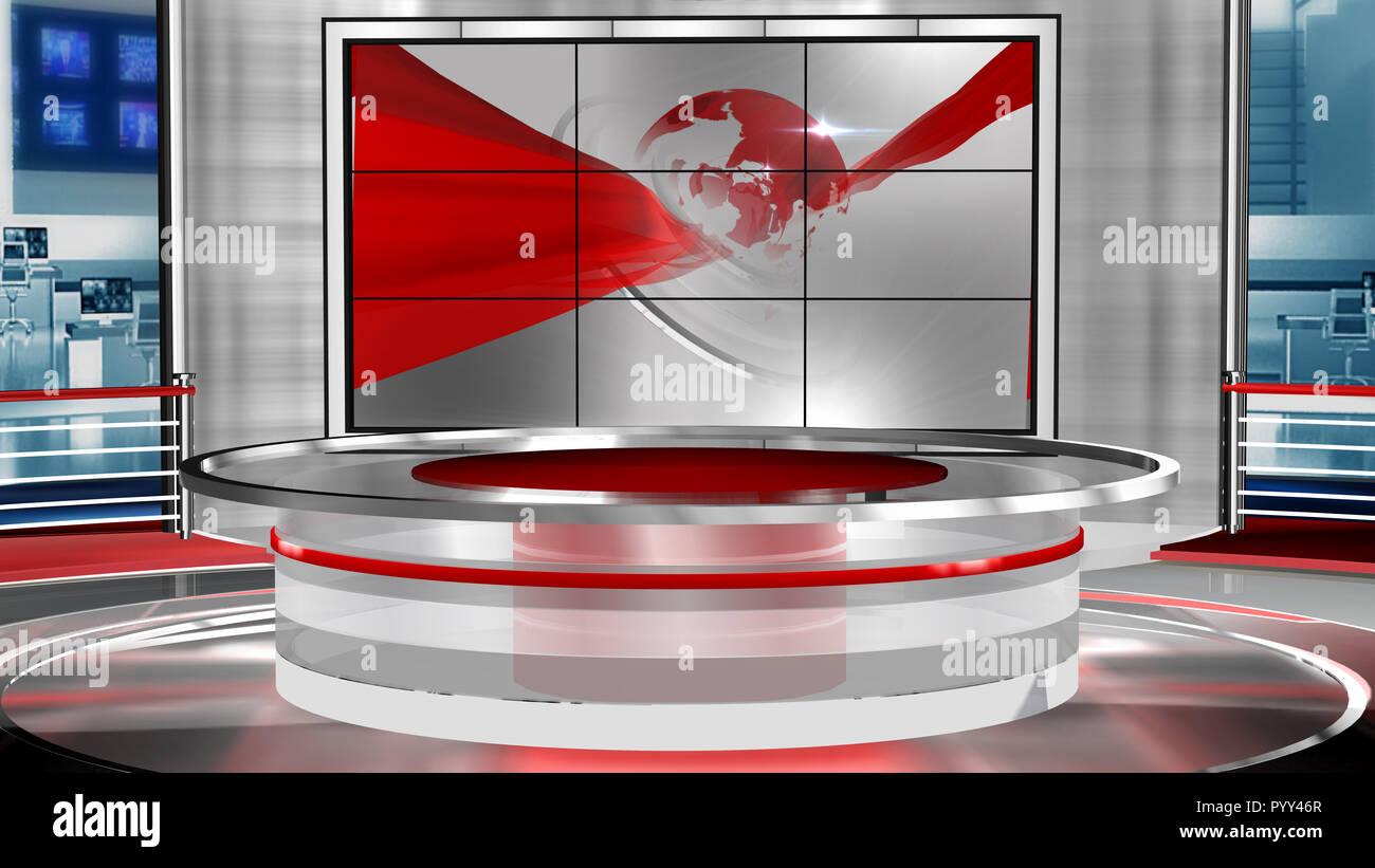 3d Rendering Virtual Set Studio For Chroma Footage Realize Your Vision For A Professional Looking Studio Wherever You Want It With A Simple Setup Stock Photo Alamy