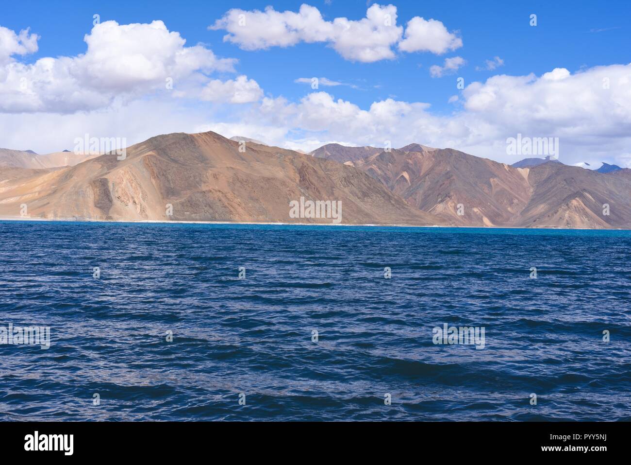 Magical Pangong Tso Stock Photo