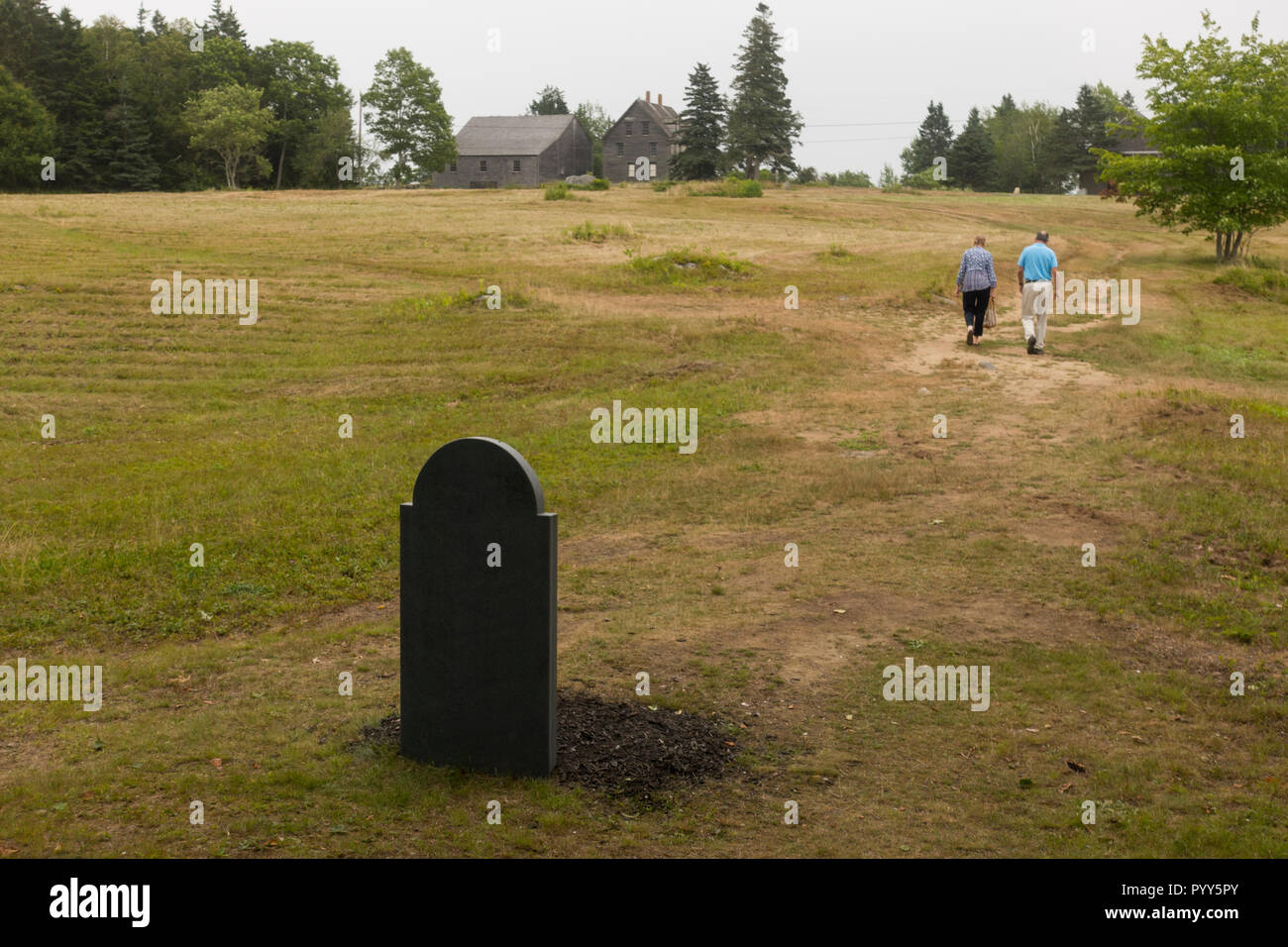 Andrew Wyeth burial site in Hathorn Cemetery Cushing Maine Stock Photo Alamy
