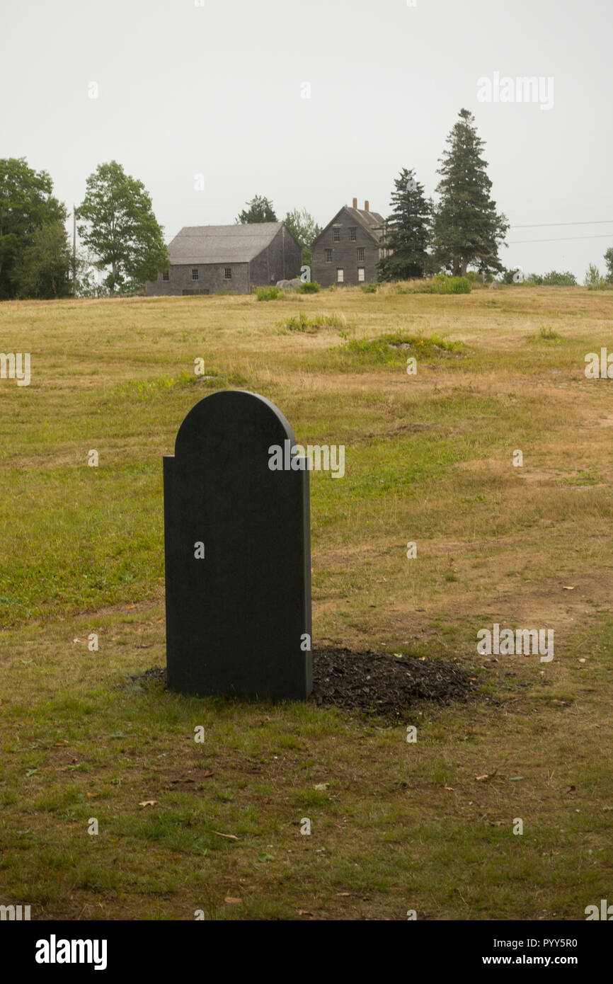 Andrew Wyeth burial site in Hathorn Cemetery Cushing Maine Stock Photo Alamy