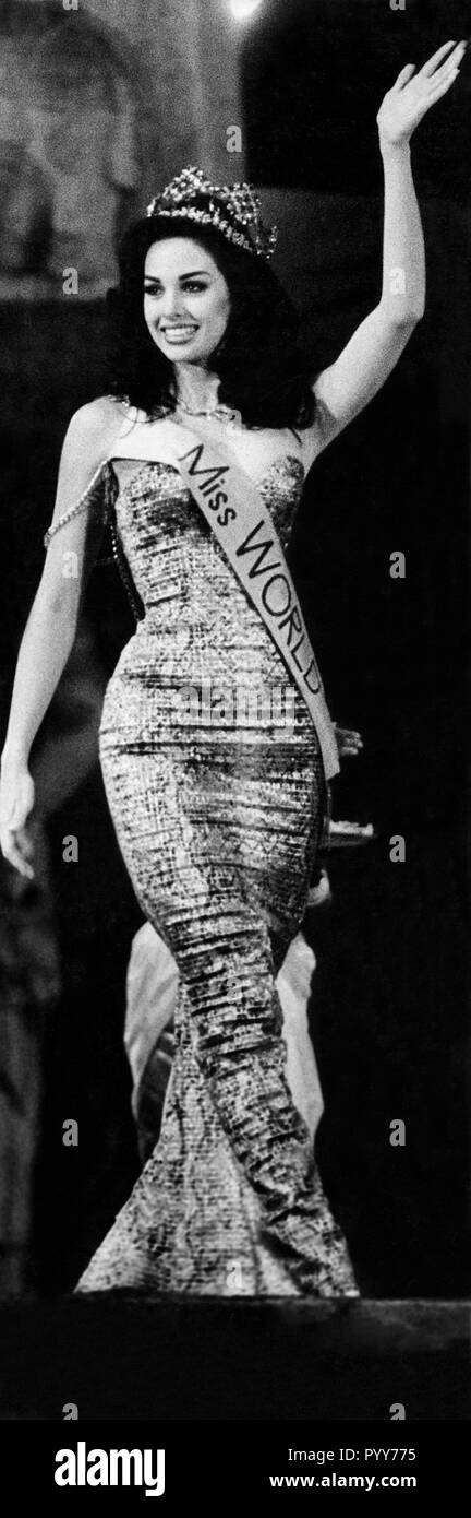 Miss World , Indian Diana Hayden, India, Asia, 1997 Stock Photo