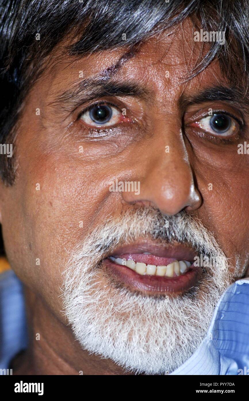 Indian Bollywood Hindi Film Actor, Amitabh Bachchan, Mumbai, Maharashtra, India, Asia Stock Photo